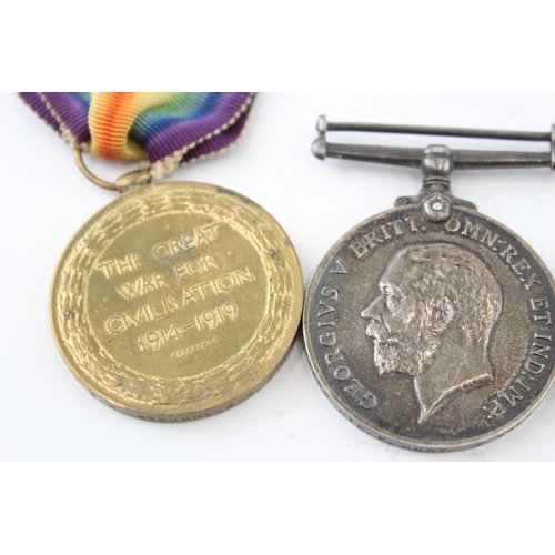 41 - WW1 Medals War Pte Hunt S Wales Borders & Pnr Thomas RE Victory Pte Thrower KRRC