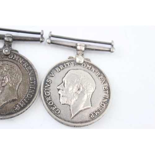 41 - WW1 Medals War Pte Hunt S Wales Borders & Pnr Thomas RE Victory Pte Thrower KRRC