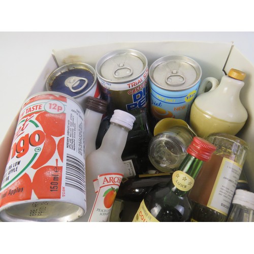 130 - A selection of miniature bottles of alcohol