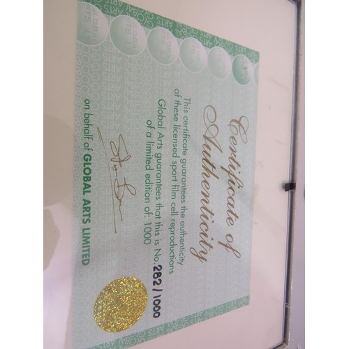 171 - Busby Babes picture with certificate.