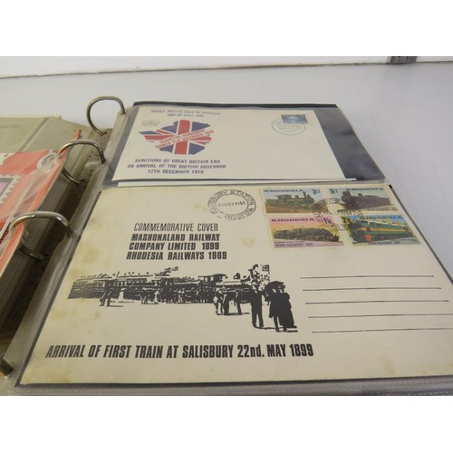 7 - Two albums full of assorted stamps and first day covers