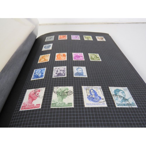 8 - Four albums of assorted stamps, 2004 +2005 Korean stamp pack and American commemorative Harry S. Tru... 