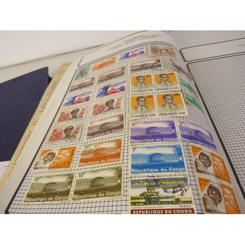 8 - Four albums of assorted stamps, 2004 +2005 Korean stamp pack and American commemorative Harry S. Tru... 
