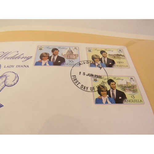 9 - Album on 1981 Charles and Diana royal wedding first day covers