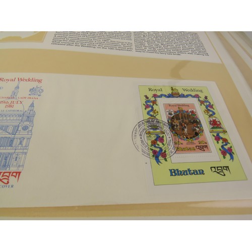 9 - Album on 1981 Charles and Diana royal wedding first day covers