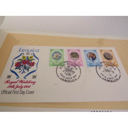 9 - Album on 1981 Charles and Diana royal wedding first day covers