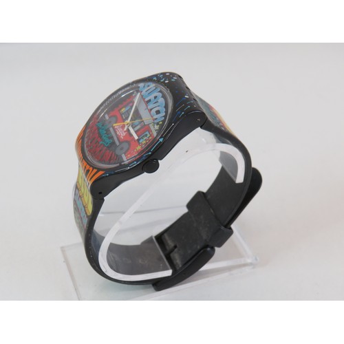 55 - 2009 Swatch Street Club SUJZ111 watch.
