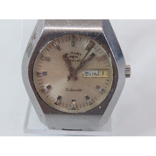 57 - 1970s Rotary automatic gents watch, working.