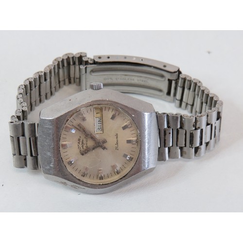 57 - 1970s Rotary automatic gents watch, working.