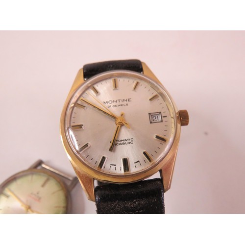 4 - Boxed Montine wristwatch and Amida watch head