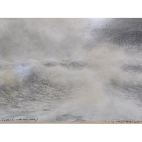 1 - Victor Noble Rainbird signed, framed watercolour painting 'on the north east coast'