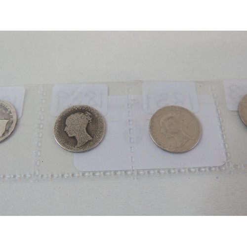 16 - Six victorian groats 1837, 1838,1839,1839,1840