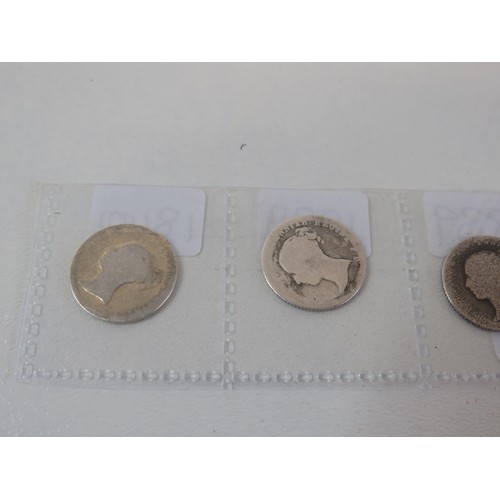 16 - Six victorian groats 1837, 1838,1839,1839,1840