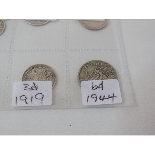 17 - Twelve silver coins- 1884, 1902, 1907, 1908, 1913, 1917, 1842, 1826, 1893, 1900, 1919 ,1944