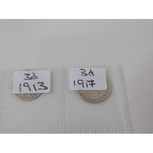 17 - Twelve silver coins- 1884, 1902, 1907, 1908, 1913, 1917, 1842, 1826, 1893, 1900, 1919 ,1944