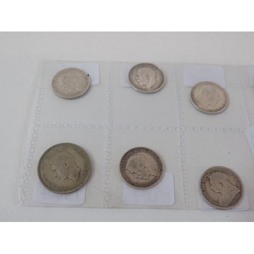 17 - Twelve silver coins- 1884, 1902, 1907, 1908, 1913, 1917, 1842, 1826, 1893, 1900, 1919 ,1944