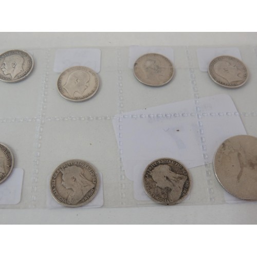 17 - Twelve silver coins- 1884, 1902, 1907, 1908, 1913, 1917, 1842, 1826, 1893, 1900, 1919 ,1944
