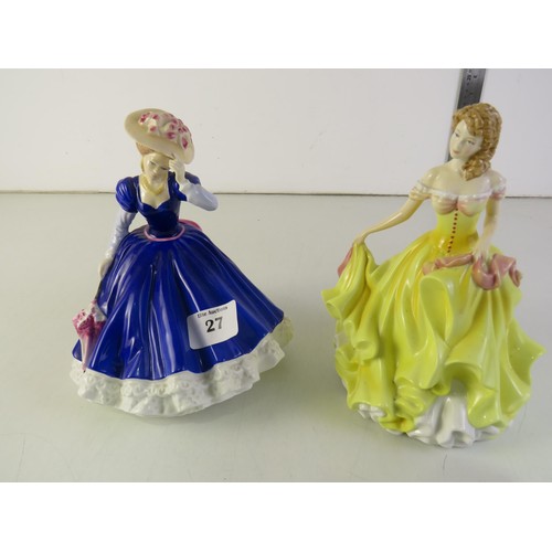 27 - Two Royal Doulton ladies to include Mary and summer