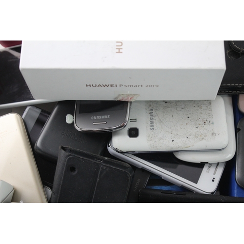 542 - Mixed Mobile Phones/Smartphones Inc Samsung Huawei Sony Job Lot *Untested*