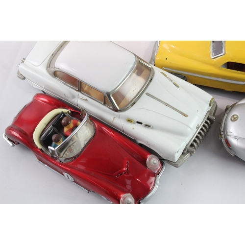 543 - Vintage Toy Cars Marx TOM X LINE Lincoln Tank Battery Operated Etc