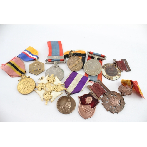 554 - Mixed Medals Inc American, Belgium, China, Etc