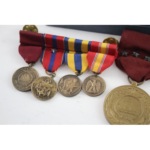 557 - American Full Sized & Miniature Military Medals Inc Medal For Merit WW2 Etc