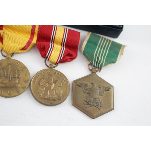 557 - American Full Sized & Miniature Military Medals Inc Medal For Merit WW2 Etc