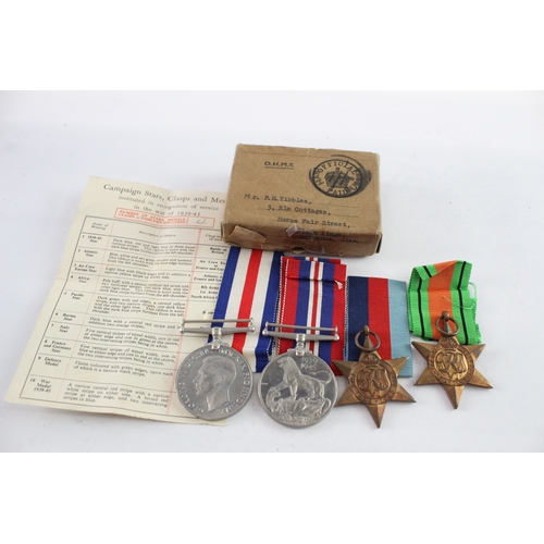 567 - Boxed WW2 Army France & Germany Medal Group
