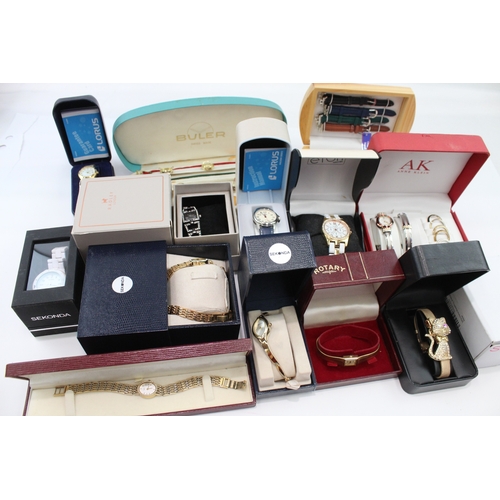 574 - Womens Assorted Boxed Watches Quartz SEKONDA Etc UNTESTED x 15