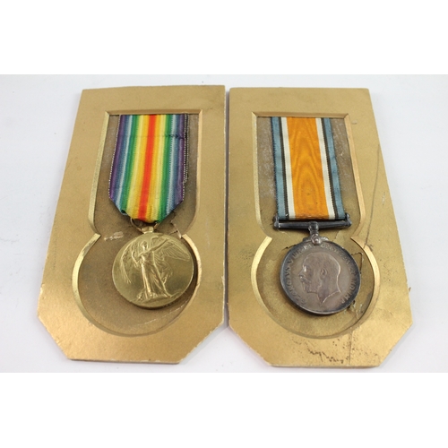 578 - WW1 Medal Pair Named To L-10436 Pte C.H Terry Midd'x Regt