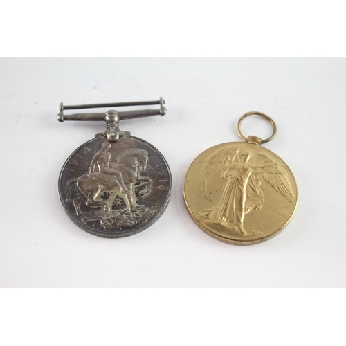 584 - WW1 Medal Pair 402981 Spr J.A Salmond RE