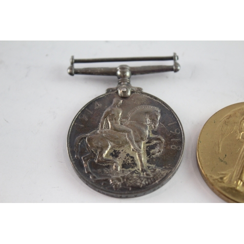 584 - WW1 Medal Pair 402981 Spr J.A Salmond RE