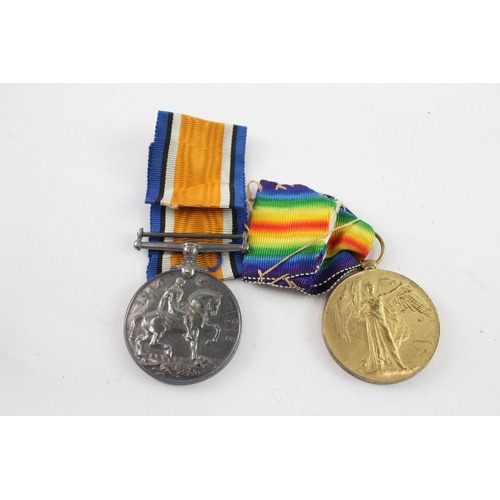587 - WW1 Medal Pair Named To 70267 Pte H.F Porter R.A.M.C