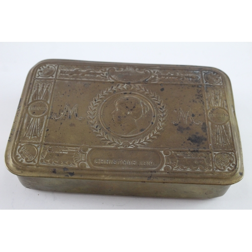 590 - Military WW1 Christmas Princess Mary Tin 1914 Dated