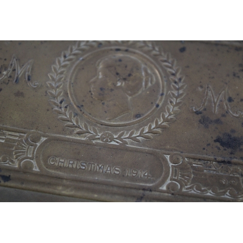 590 - Military WW1 Christmas Princess Mary Tin 1914 Dated