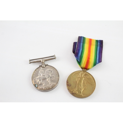 596 - WW1 Medal Pair 4461 Cpl J.W Balls The Queens Regt