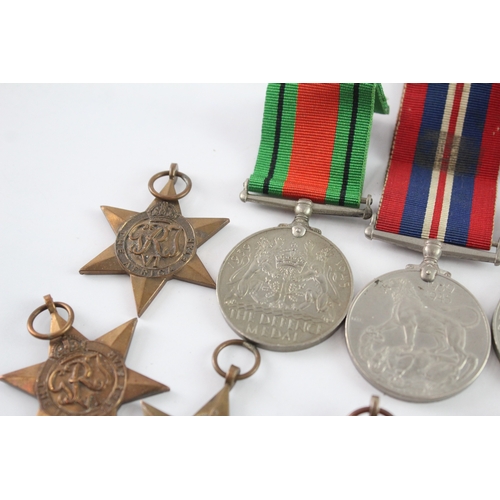 597 - WW2 Medals Inc Africa Italy France & Germany Stars Etc