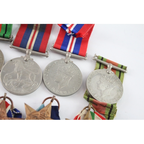 597 - WW2 Medals Inc Africa Italy France & Germany Stars Etc