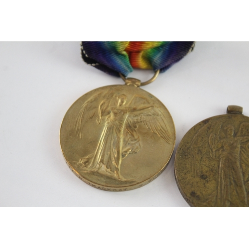 598 - WW1 Victory Medals, Pte Thackray W Yorks, Pte Shires Yorks LI & Pte Johnson Etc