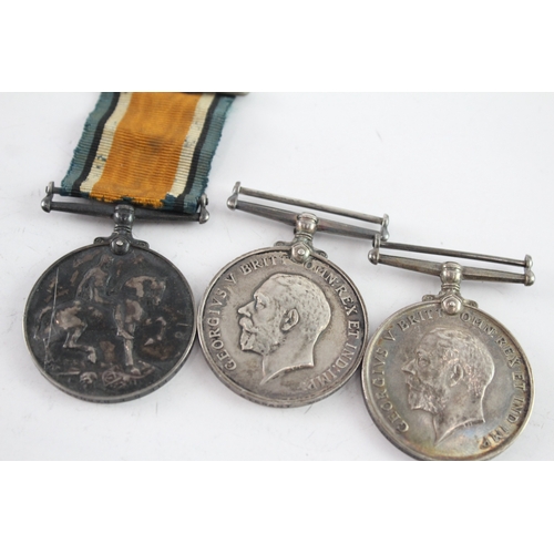 600 - WW1 War Medals, Pte Stewart Manch R, Pte Barnard Middx R & H. Casey Merch RN