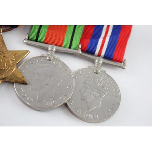 607 - Mounted WW2 Medal Group Inc Africa Burma Stars Etc