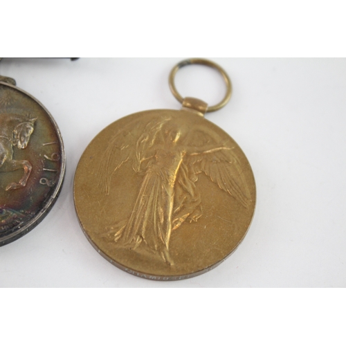 618 - WW1 Medal Pair Named To 92153 Pte T.F Chambers R.A.M.C