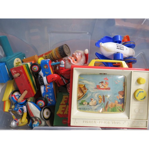 548 - Vintage Toys TOMY Jack In Box Marx Fun Fair Disney Japan Tin Plate Job Lot