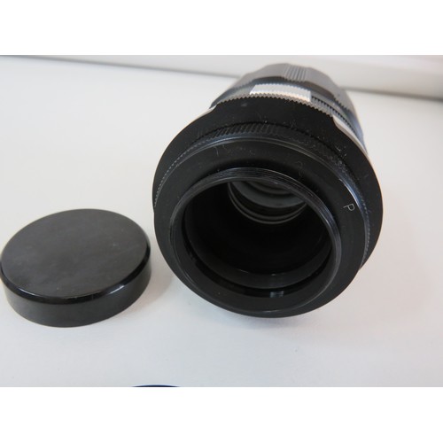 269 - Three camera lens, Soligor, Photax and Vivitar Macro focusing zoom, all working.