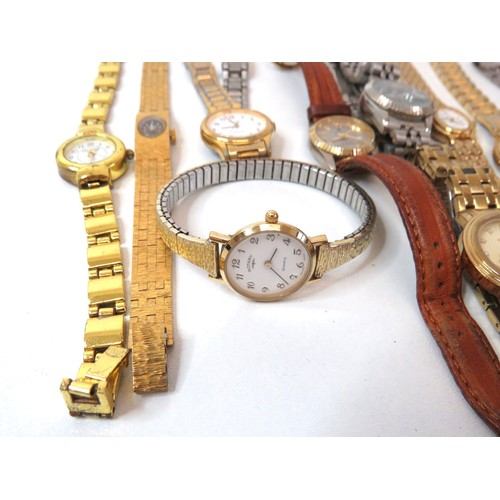 287 - A job lot of ladies vintage watches.
