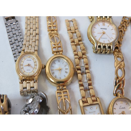 287 - A job lot of ladies vintage watches.