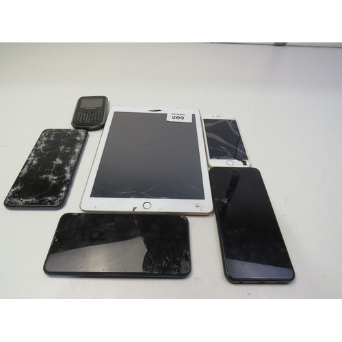 209 - Bundle of phones, ipad etc- untested