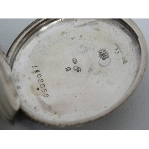 101 - Silver pocket watch - H.Samuels