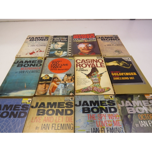 46 - Twelve Ian Fleming, James Bond, Pan Books 1960's