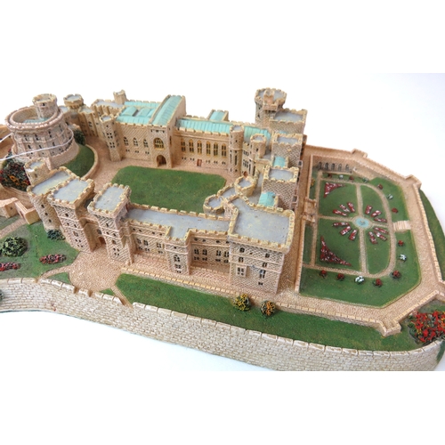 64 - 1995 Danbury Mint model of Windsor Castle from the 